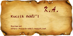 Kuczik Adél névjegykártya